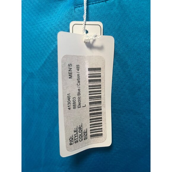 North End Sport Mens Electric Blue Polo Shirt L Moisture Wicking Antimicrobial - Picture 5 of 12